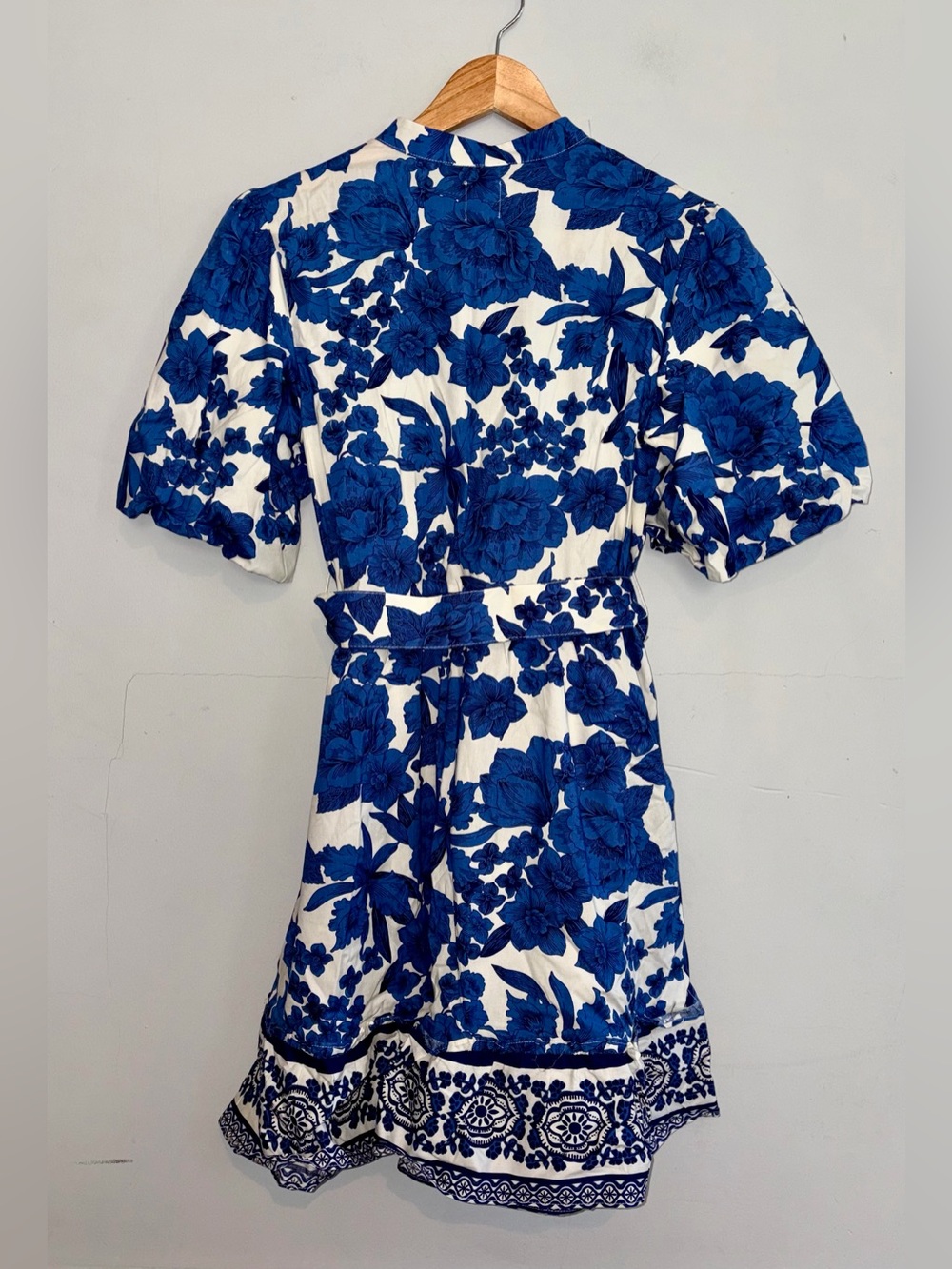 JOIE Floral Ruffle Puff Sleeve Belted Dress sz 6 NEW! - Picture 3 of 10